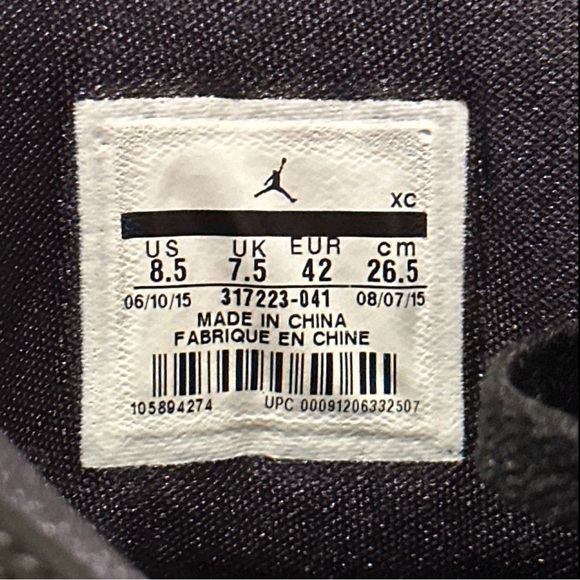 Jordan Ol’ School ‘Black Concord’ M 8.5 - Picture 9 of 10